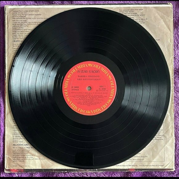 Barbra Streisand A STAR IS BORN 12” Record GATEFOLD 1976 Canada Ed. 46Yrs! RARE - Picture 6 of 10